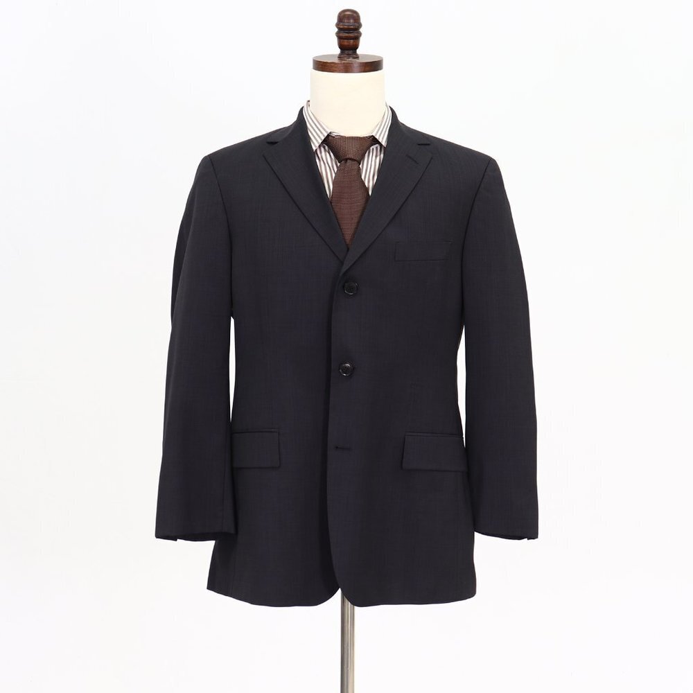 Hugo Boss 40R Gray Solid 3-Button Sport Coat Blazer Jacket V763